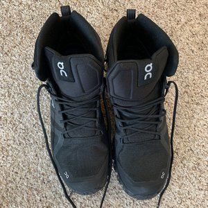 On Cloudrock Water Proof Mid, ALL BLACK, 10, Men's